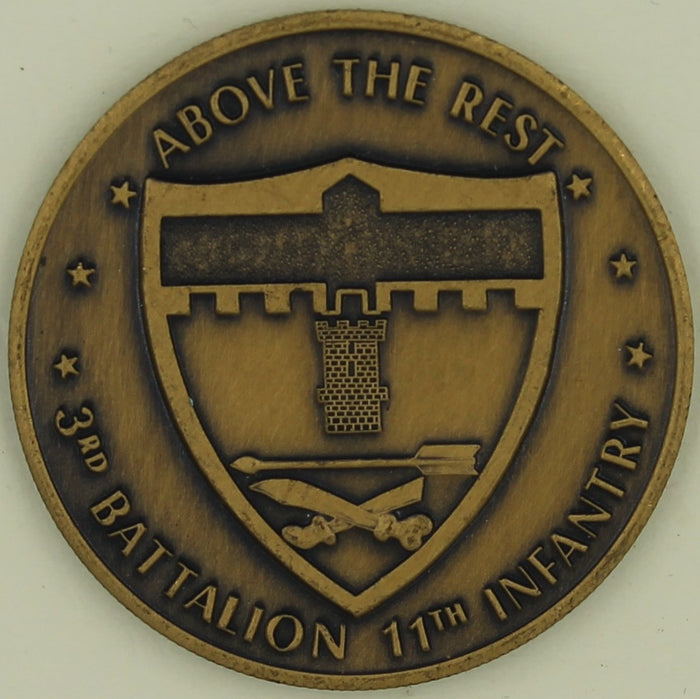 11th Infantry 3rd Battalion Army Challenge Coin