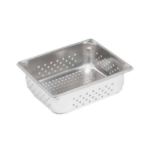 1/2 Size, 4" Deep, PERFORATED Steam Table Pan, Stainless Steel (EACH)