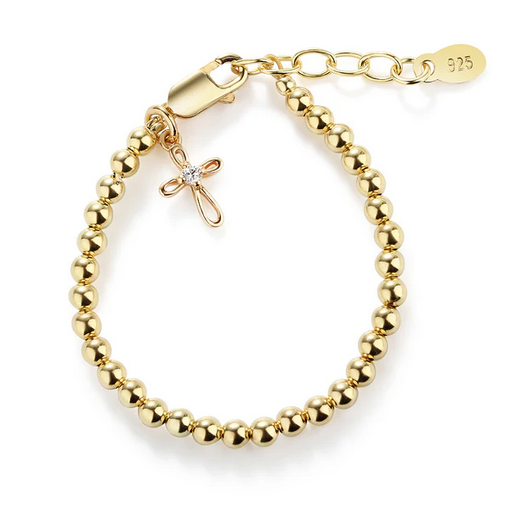 14K Gold Plated Bracelet for Girls with Charm