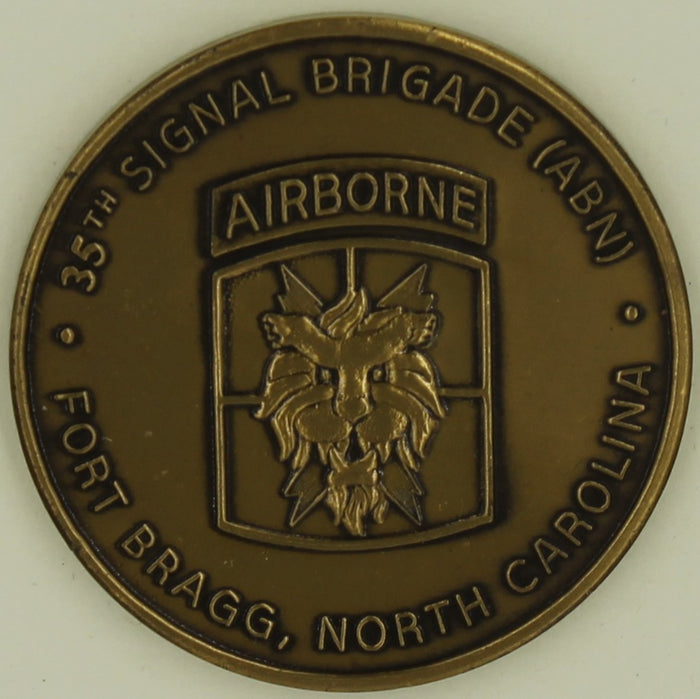 35th Signal Brigade (Airborne) 50th Signal Battalion Army Challenge Coin
