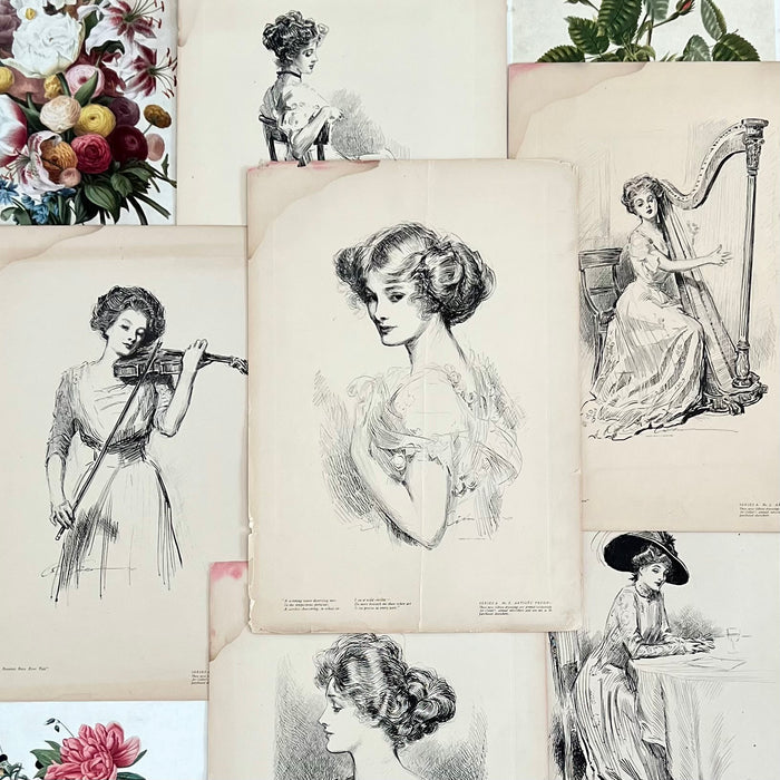 Antique Gibson Girl Art Prints