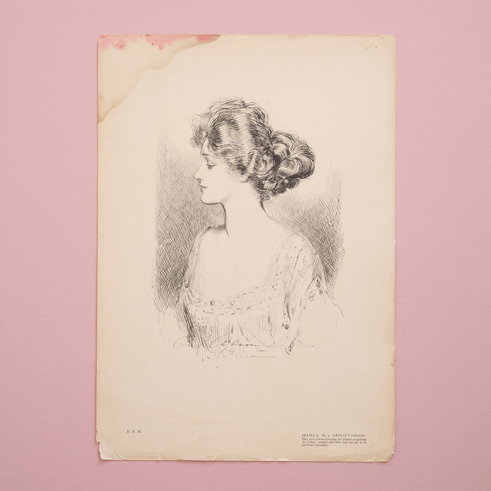 1909 Gibson Girl Art Print