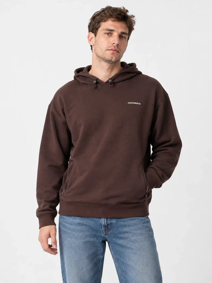 Buzo Converse Retro All Star Hoodie Marrón — vista principal