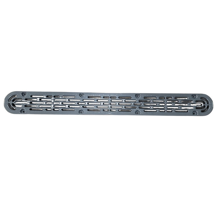 Channel Drain Flat Grate 32", Black