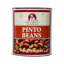 CHIEF'S QUALITY PINTO BEANS 112 OZ #ROCK VALUE-ORDER BY  TUESDAY EVENING AUG 04  ARRIVING AUG 12  FOR DELIVERY#