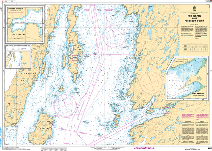 CHS Print-on-Demand Charts Canadian Waters-4617: Red Island to / € Pinchgut Point, CHS POD Chart-CHS4617