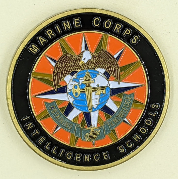 Commander Marine Corps Intelligence School Challenge Coin