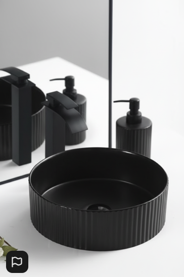 Counter Top Ceramic Basin 025 Black/ White