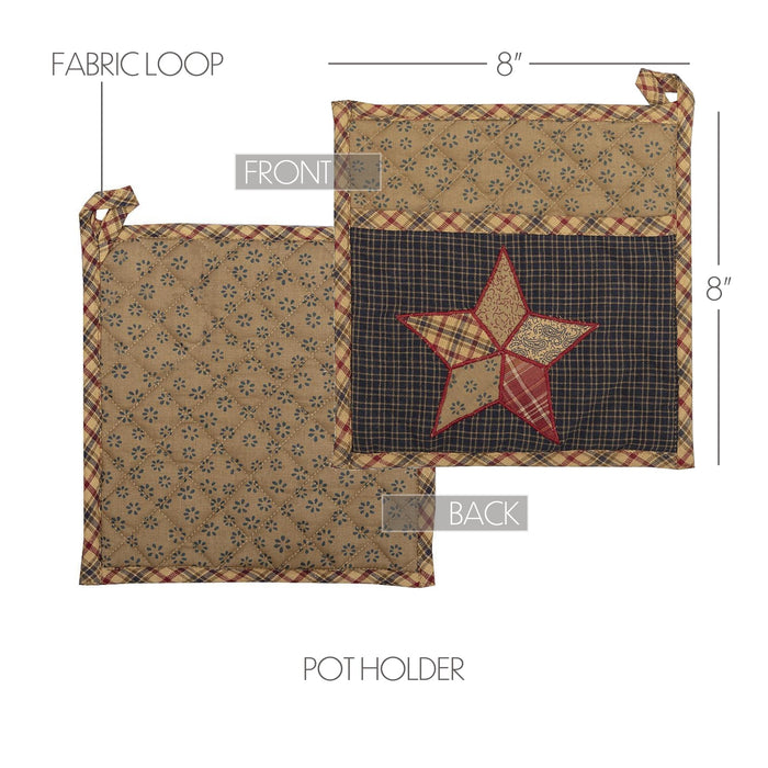 Country Blue Star Pot Holder-Lange General Store