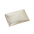 Cowhide Card Case - Metallic platinum