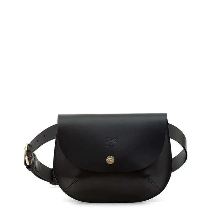 COWHIDE POUCH - Black
