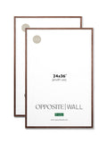 Dark Oak Frame (2 Pack), 24x36 in | 61x91 cm