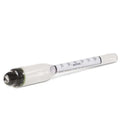 A Densimeter, a glass tool used to measure sugar syrup density with graduations from 1000 to 1400 g/e.