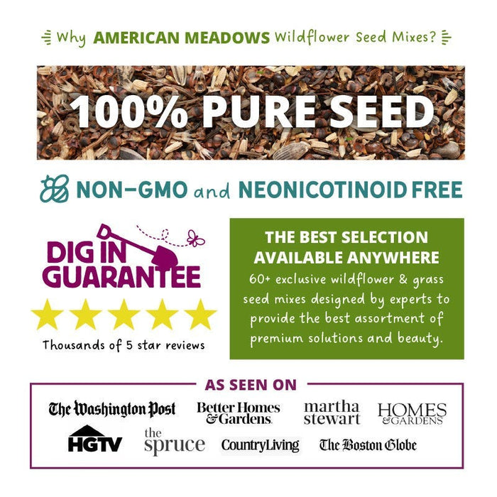 Why American Meadows Wildflower Seed Mixes?
