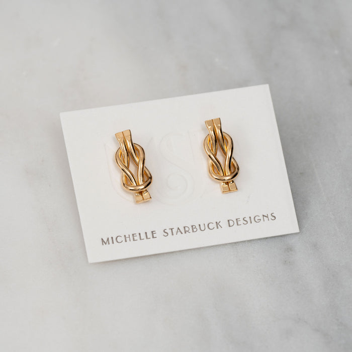 Mini Sailor Knot Studs