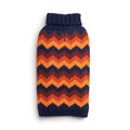 NAVY CHEVERON DOG SWEATER