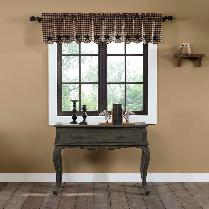 Navy Star Valance-Lange General Store