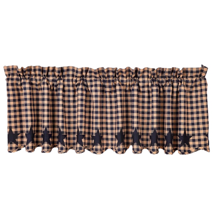 Navy Star Valance-Lange General Store