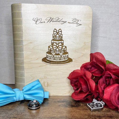 "Our Wedding Day" Book Box Cover #1 - Glowforge