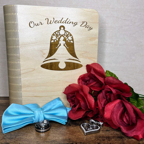 "Our Wedding Day" Book Box Cover #2 - Glowforge
