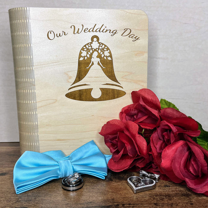 "Our Wedding Day" Book Box Cover #2 - Glowforge