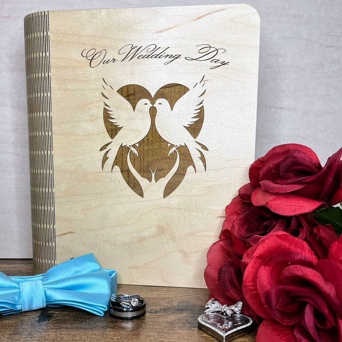 "Our Wedding Day" Book Box Cover #3 - Glowforge