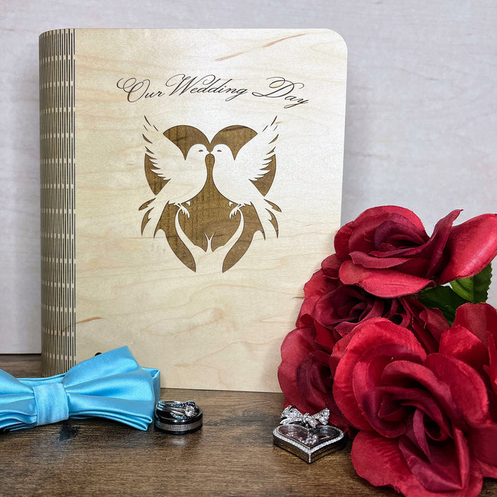 "Our Wedding Day" Book Box Cover #3 - Glowforge