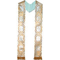 OVERLAY STOLE-SATIN BROCADE