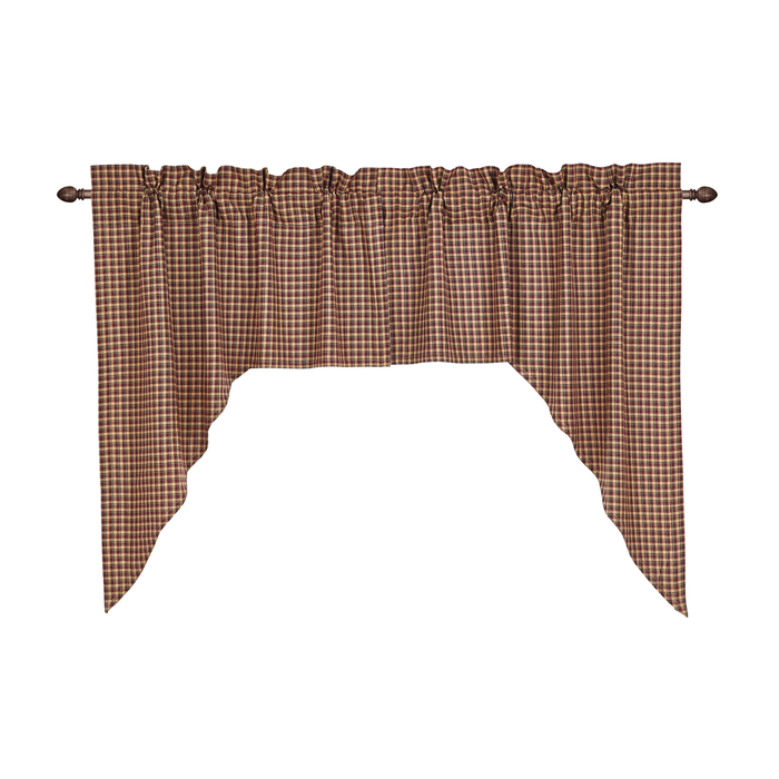 Patriotic Patch Swag Curtains-Lange General Store