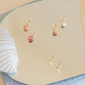 Protextor Parrish Moukaite and Gold Hoop Earrings