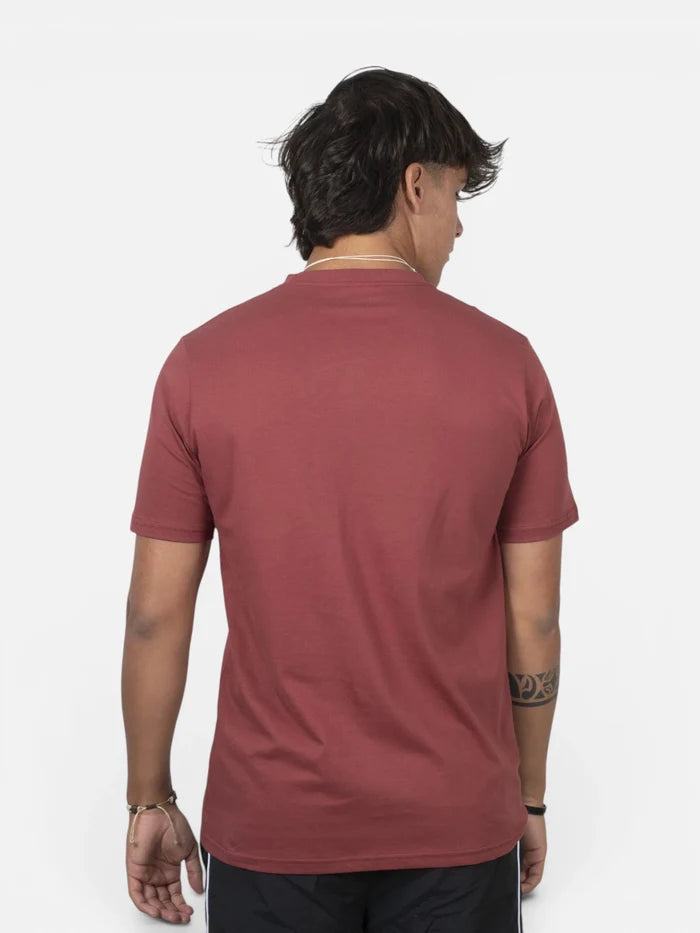 Remera Converse Patch Manga Corta Bordo