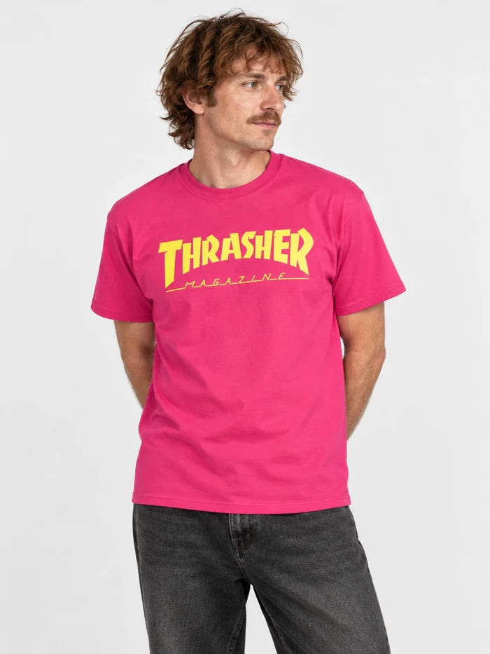 Remera Thrasher Skatemag Rosa Amarillo — vista principal