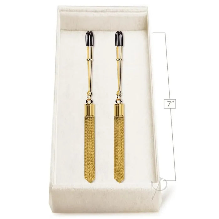 Icon Brands Couture Clips Shimmer & Chic Nipple Clamps Gold