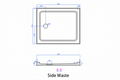 Shower Tray - Rectangle Series Side Hole Option