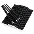 Small Disposable Eyeliner & Brow Brushes (50 Pcs) - Black