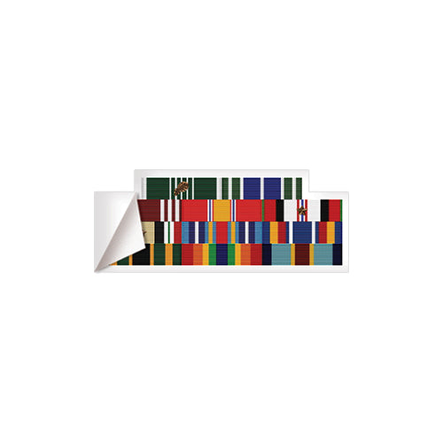 Small Ribbon Rack Sticker With Border Stickers and Decals