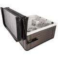 Ultralift Standard Hot Tub Cover Lifter fully opened operation.