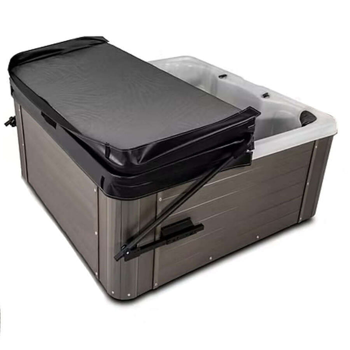 Ultralift Standard Hot Tub Cover Lifter half opened functionality.