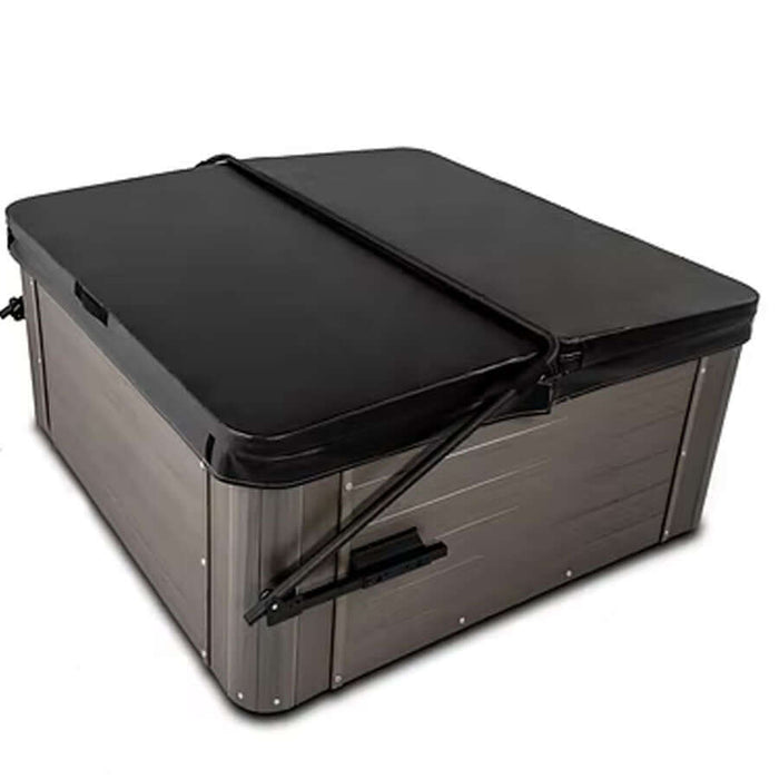 Ultralift Standard Hot Tub Cover Lifter closed lid setup.