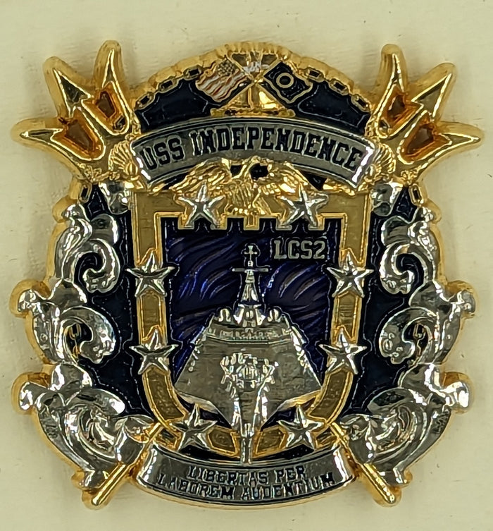 USS Independence LC 52 Crew Strong Navy Challenge Coin