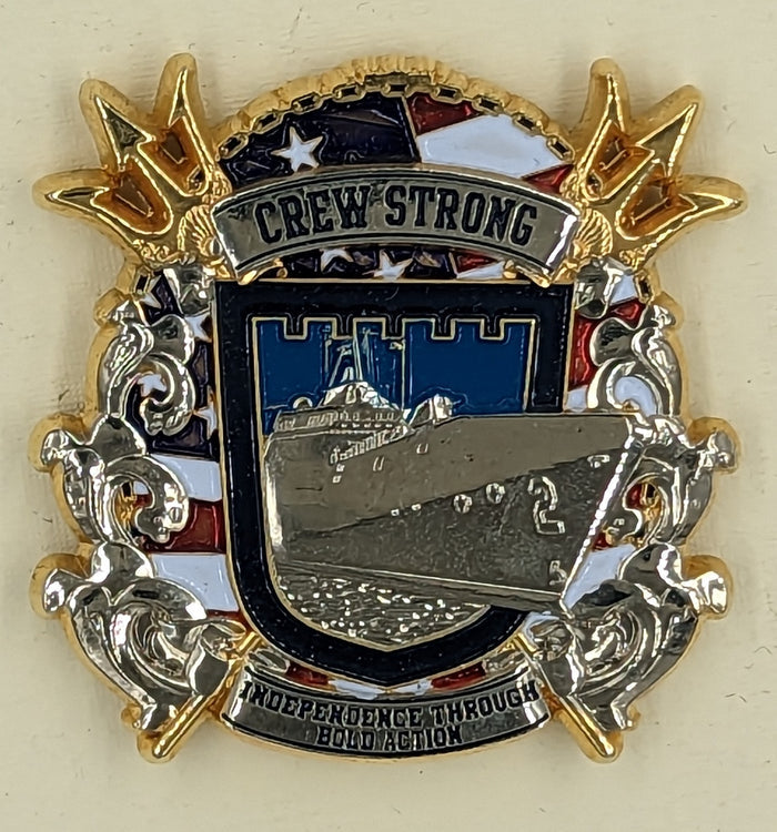 USS Independence LC 52 Crew Strong Navy Challenge Coin