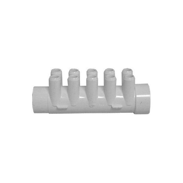 Waterway Manifold - 1-1/2" Slip x 1-1/2"SP x (10) 3/4" Barb