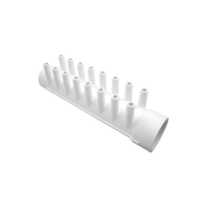 Waterway Manifold 1-1/2" S x 1-1/2" SP x (16) 3/8" Smooth Barbs