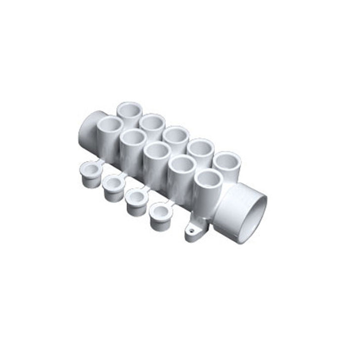 Waterway Manifold 1-1/2" SP x 1-1/2"S x (10) 1/2" S Ports