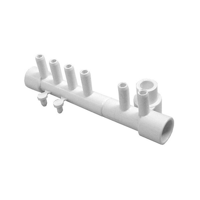 Waterway Manifold 1/2" S x 1/2" S x (6) 3/8" Barbs