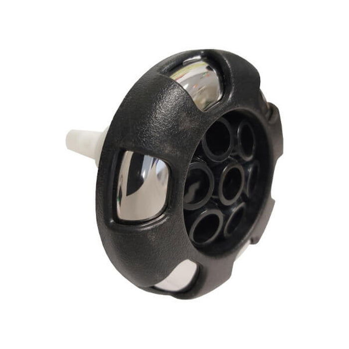 Waterway Spa Jet, Threaded, 3-5/8" SS/Black Crown