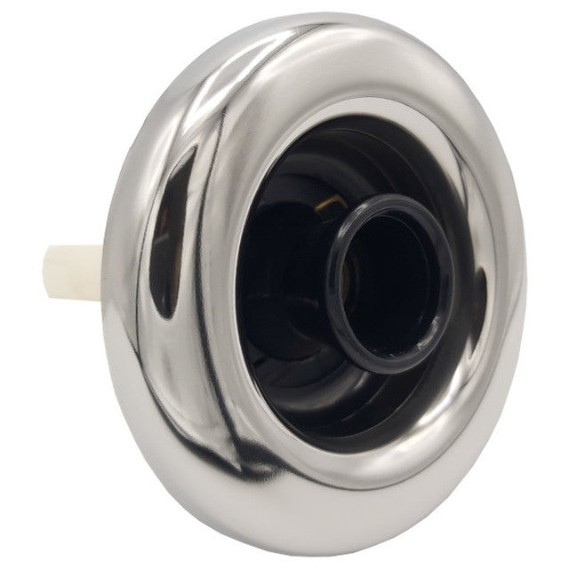 Waterway Threaded 3-3/8" Spa Jet - Black/Stainless Steel
