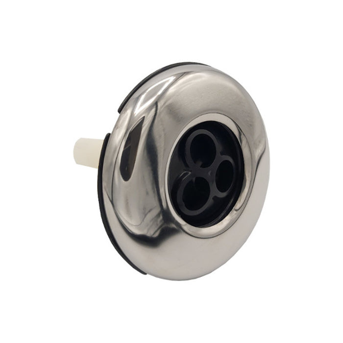 Waterway Threaded Hot Tub Jet 3" -  Massage Black/SS