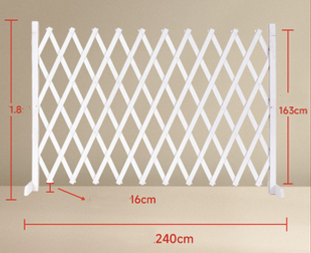 Wooden Fence Border Garden - White Retractable,Wooden Outdoor Patio Fence