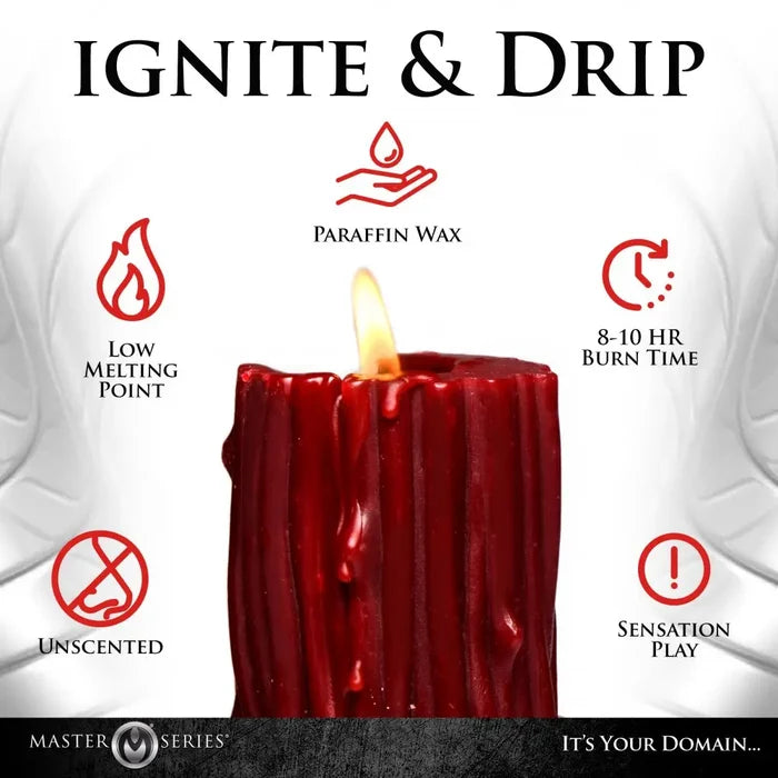 Master Series® Thorn Drip Candle - Red